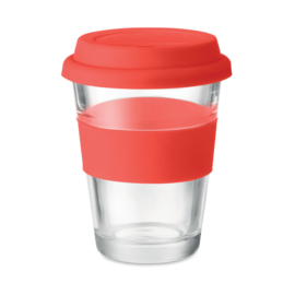 Glazen Drinkbeker, Rood