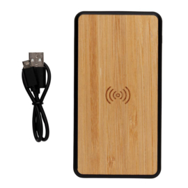 Bamboe 8000 mAh draadloze lader