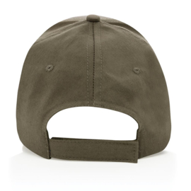 Impact 5 panel 190gr gerecycled katoenen cap, AWARE™ tracer, groen