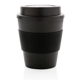 Herbruikbare Koffiebeker met Schroefdop, Zwart