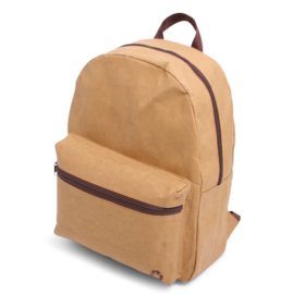 Washed Kraft Backpack 100% Recycled, Bruin