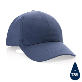 Impact 6 panel 190gr gerecycled katoenen cap, AWARE™ tracer, donkerblauw