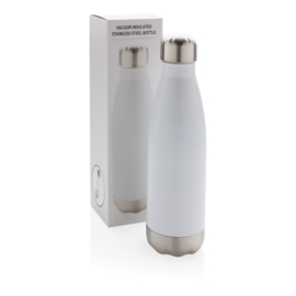 Vacuüm geïsoleerde roestvrijstalen fles, wit