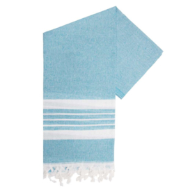 Gerecycled Hamam Handdoek, promo Turquoise