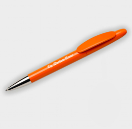 Gerecyclede pen gemaakt van gerecycled plastic, oranje