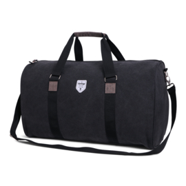Vintage Canvas Weekend Bag Black