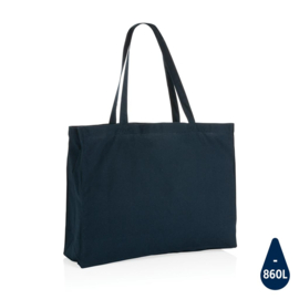 Impact AWARE ™ shopper van gerecycled katoen 145gr, donkerblauw