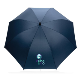 30" Impact AWARE™ RPET 190T storm proof paraplu, donkerblauw