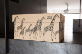 Dutch Design Storage Box Kerst Giraffes - Large