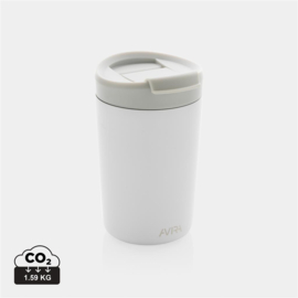 Avira Alya RCS gerecycled roestvrijstalen beker 300ML- wit