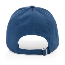 Impact 5 panel 280gr recycled katoenen cap met AWARE™ tracer, donkerblauw