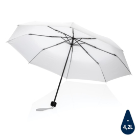 20.5" Impact AWARE™ RPET 190T mini paraplu, wit
