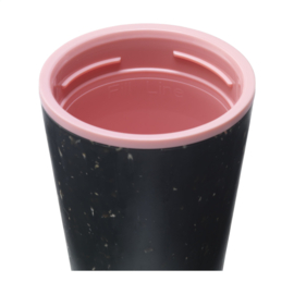 Circular&Co Recycled Coffee Cup 227 ml koffiebeker, Zwart & Roze