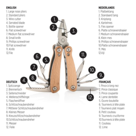 Duurzame Houten Multitool, MINI