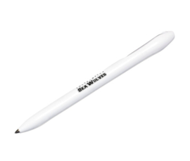 Budget gerecyclede plastic pen, wit