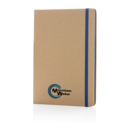 Eco-vriendelijk A5 kraft notitieboek, blauw