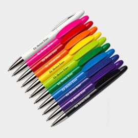 Gerecyclede pen gemaakt van gerecycled plastic, lichtgroen