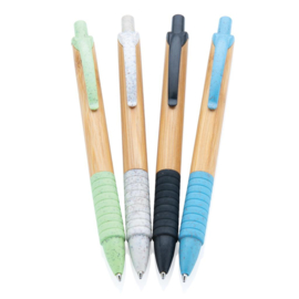 Bamboe & tarwestro pen, blauw