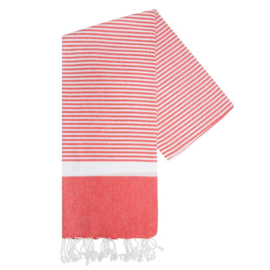 XL Oekotex-Katoen Handdoek, Rood