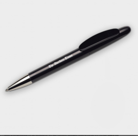 Gerecyclede pen gemaakt van gerecycled plastic, zwart
