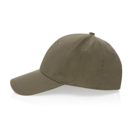 Impact 6 panel 190gr gerecycled katoenen cap, AWARE™ tracer, groen