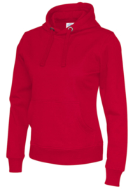 V-neck Hoody Gemaakt Van Organische Katoen, Dames