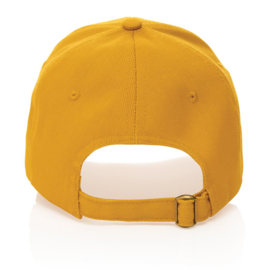 Impact 6 panel 280gr gerecycled katoenen cap, AWARE™ tracer, geel