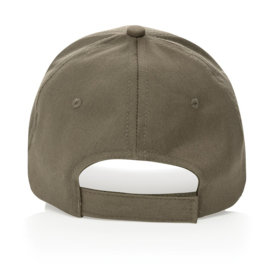 Impact 6 panel 190gr gerecycled katoenen cap, AWARE™ tracer, groen