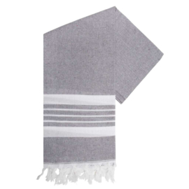 Gerecycled Hamam Handdoek, promo Dark Grey