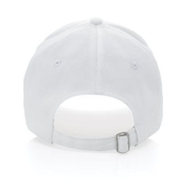 Impact 5 panel 280gr recycled katoenen cap met AWARE™ tracer, wit