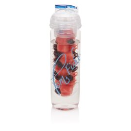 Waterfles met infuser, blauw