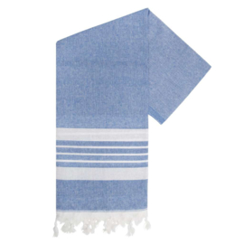 Gerecycled Hamam Handdoek, promo Blue