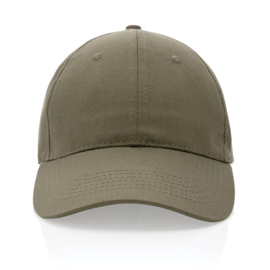 Impact 6 panel 190gr gerecycled katoenen cap, AWARE™ tracer, groen