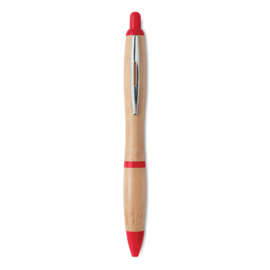 Bamboe balpen, rood