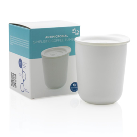 Antimicrobiële koffiebeker, wit
