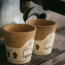 Eetbare koffie bekers