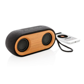 Bamboo X dubbele speaker, zwart