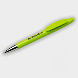 Gerecyclede pen gemaakt van gerecycled plastic, lichtgroen