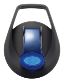 Waterfles met infuser, blauw