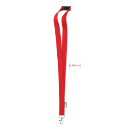 Lanyard RPET, Rood