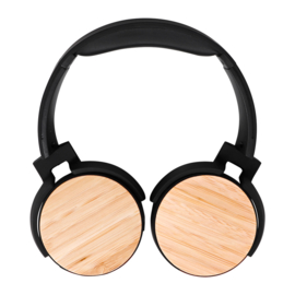 BRAINZ Bluetooth Headphone Bamboo