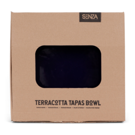 Senza terracotta tapas large blauw