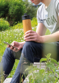 Bamboe lekvrije isoleer koffiebeker