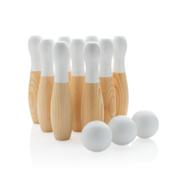 Houten skittles spel set