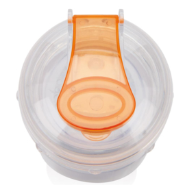 Waterfles met infuser, oranje