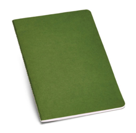 Notitieboekje van gerecycleerd karton gelinieerd groen A5