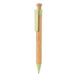 Bamboe Pen met Tarwestro Clip