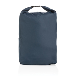 Impact AWARE™ RPET lichtgewicht rolltop rugzak, donkerblauw