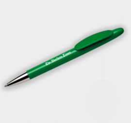 Gerecyclede pen gemaakt van gerecycled plastic, groen