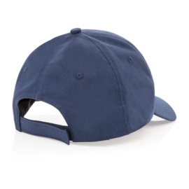 Impact 6 panel 190gr gerecycled katoenen cap, AWARE™ tracer, donkerblauw